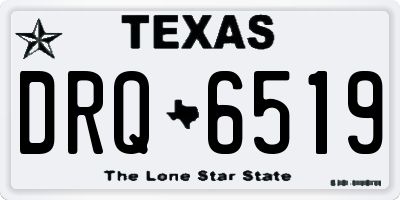 TX license plate DRQ6519