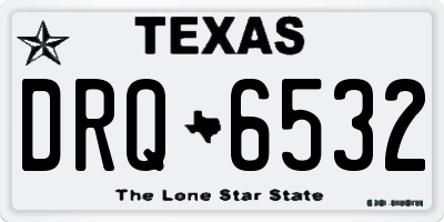 TX license plate DRQ6532