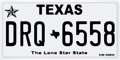 TX license plate DRQ6558