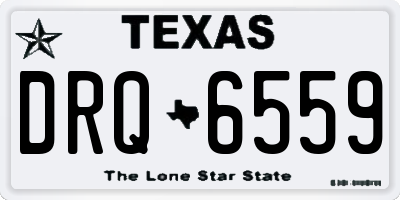 TX license plate DRQ6559