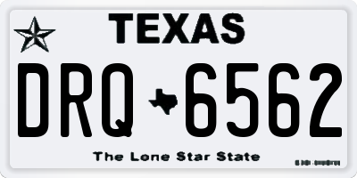 TX license plate DRQ6562