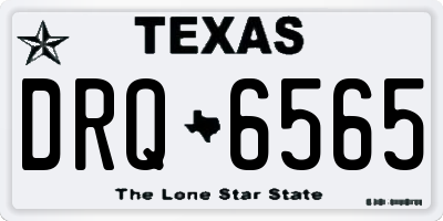 TX license plate DRQ6565
