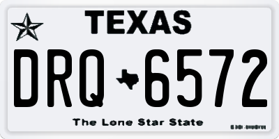 TX license plate DRQ6572