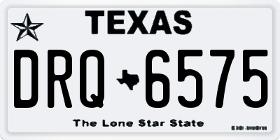 TX license plate DRQ6575