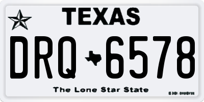 TX license plate DRQ6578