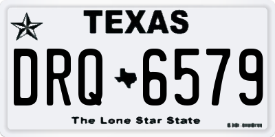 TX license plate DRQ6579