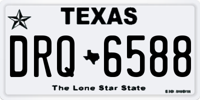TX license plate DRQ6588