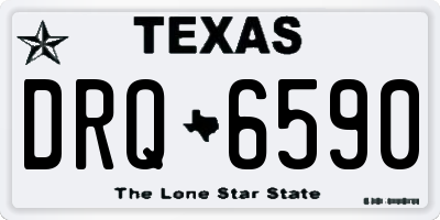 TX license plate DRQ6590