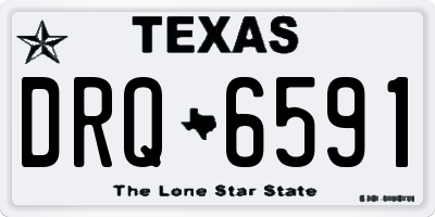TX license plate DRQ6591