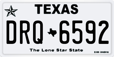 TX license plate DRQ6592