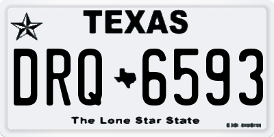 TX license plate DRQ6593