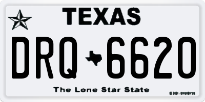 TX license plate DRQ6620