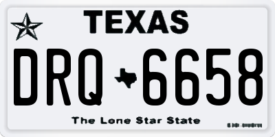 TX license plate DRQ6658