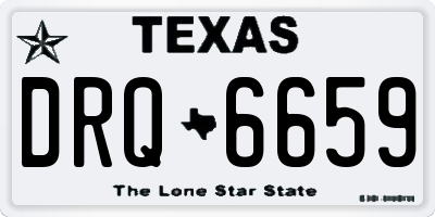 TX license plate DRQ6659