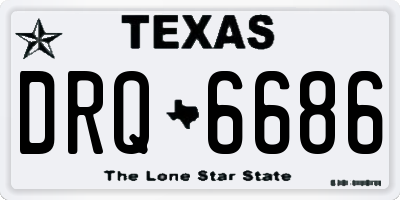 TX license plate DRQ6686