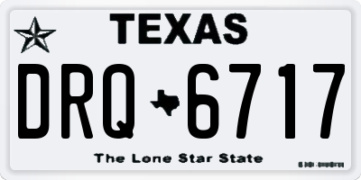 TX license plate DRQ6717