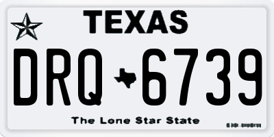 TX license plate DRQ6739
