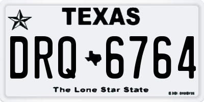 TX license plate DRQ6764