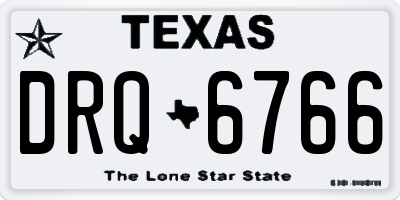 TX license plate DRQ6766