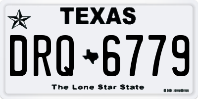 TX license plate DRQ6779