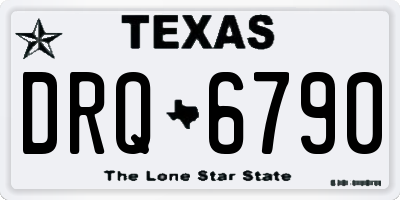 TX license plate DRQ6790
