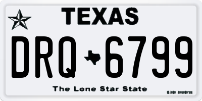 TX license plate DRQ6799