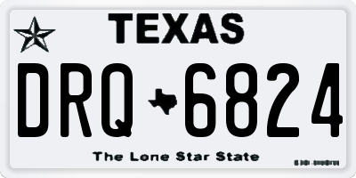 TX license plate DRQ6824