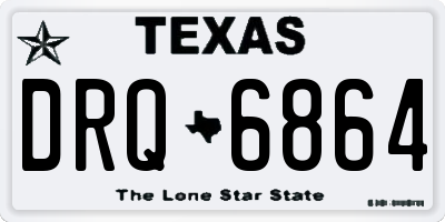 TX license plate DRQ6864
