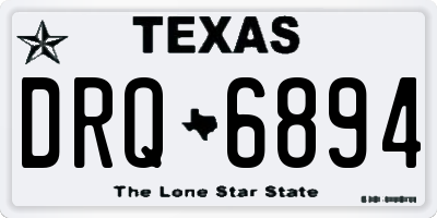 TX license plate DRQ6894