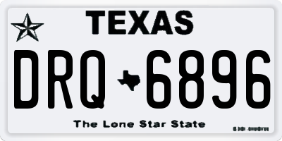 TX license plate DRQ6896