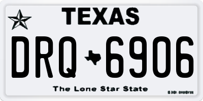 TX license plate DRQ6906