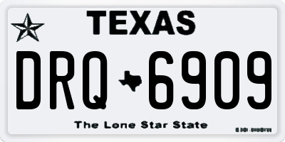 TX license plate DRQ6909