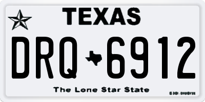 TX license plate DRQ6912