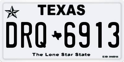 TX license plate DRQ6913