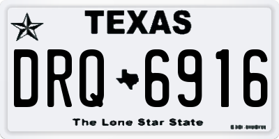 TX license plate DRQ6916