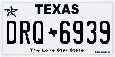 TX license plate DRQ6939