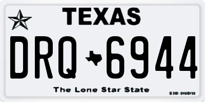 TX license plate DRQ6944