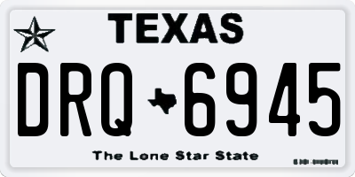 TX license plate DRQ6945