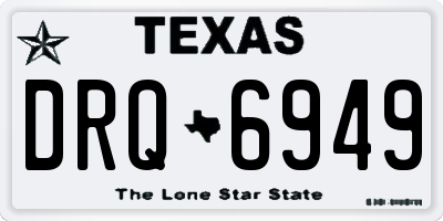 TX license plate DRQ6949