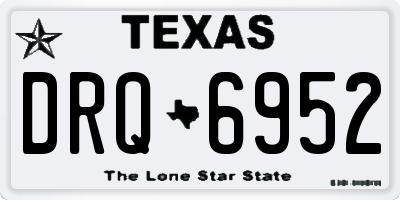 TX license plate DRQ6952
