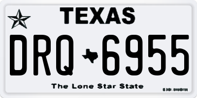 TX license plate DRQ6955