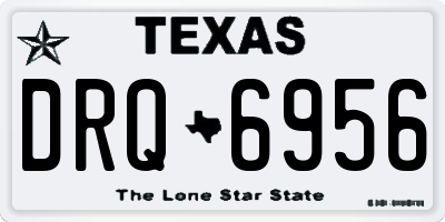 TX license plate DRQ6956