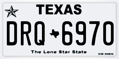 TX license plate DRQ6970