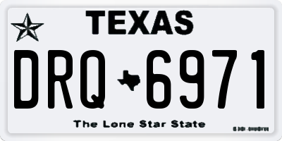 TX license plate DRQ6971