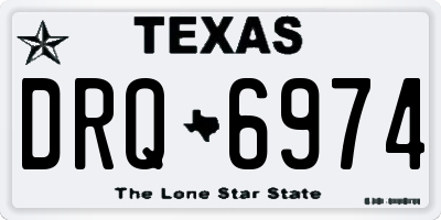 TX license plate DRQ6974