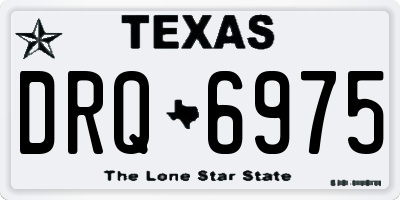 TX license plate DRQ6975