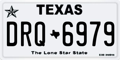 TX license plate DRQ6979