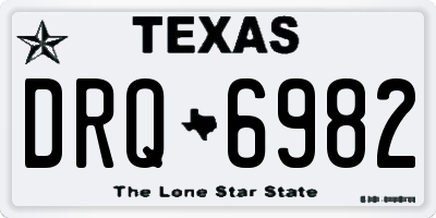 TX license plate DRQ6982