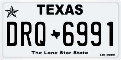 TX license plate DRQ6991