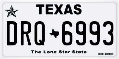 TX license plate DRQ6993
